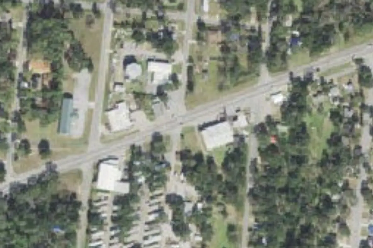 Aerial view of Heritage Oaks MHP