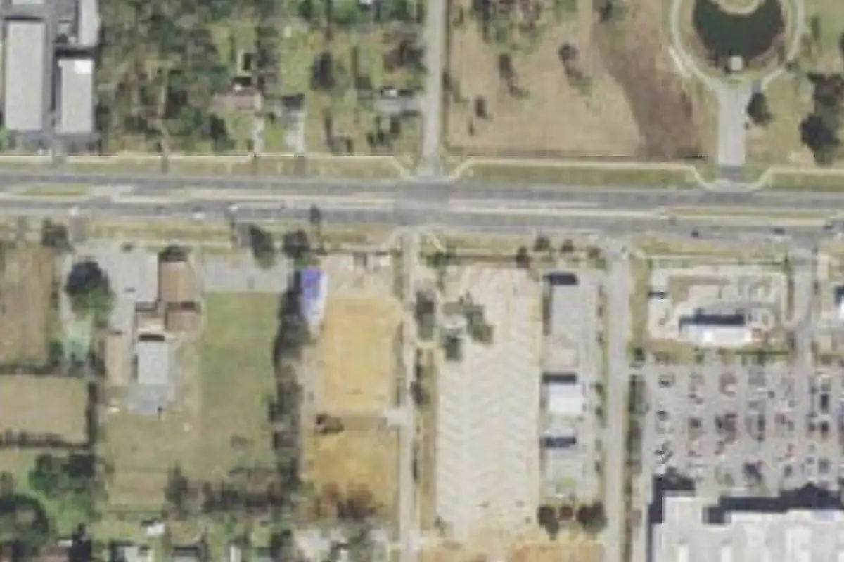Aerial view of Palm Cove RV Village