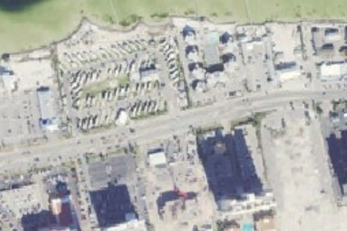 Aerial view of Pensacola Beach RV Resort