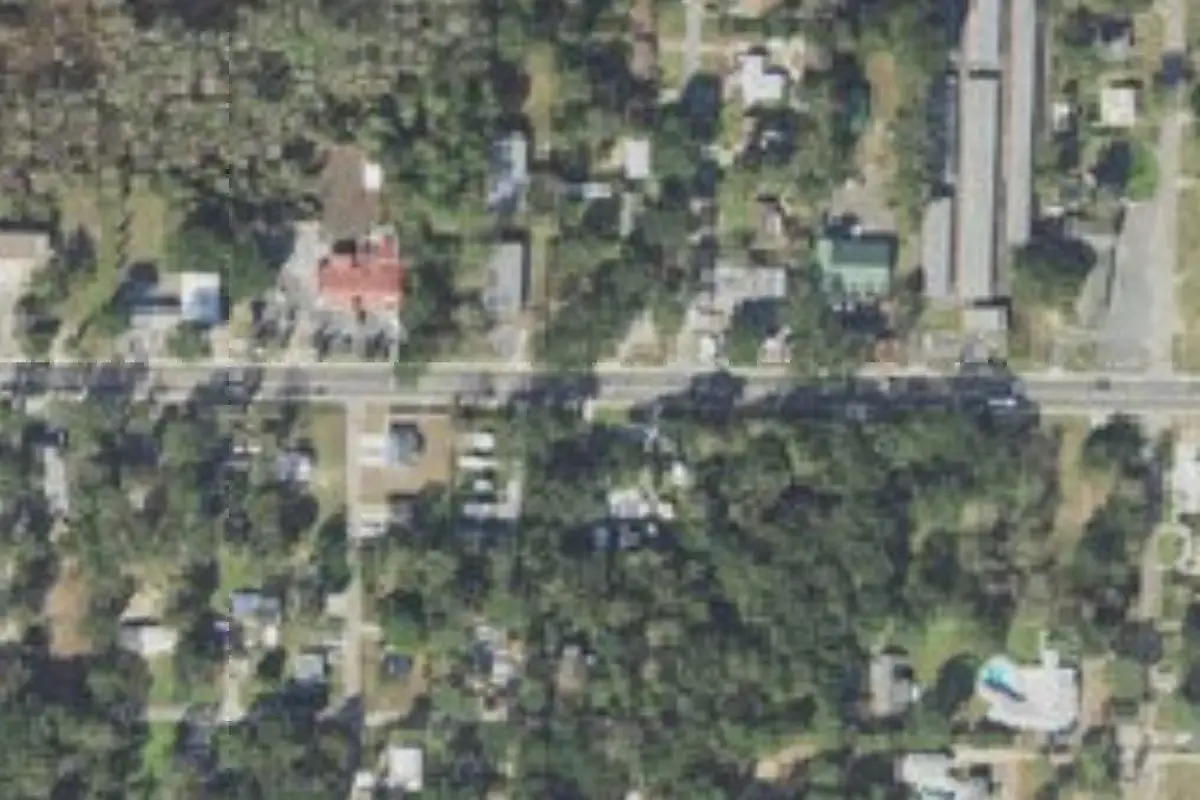 Aerial view of The Oaks on Olive