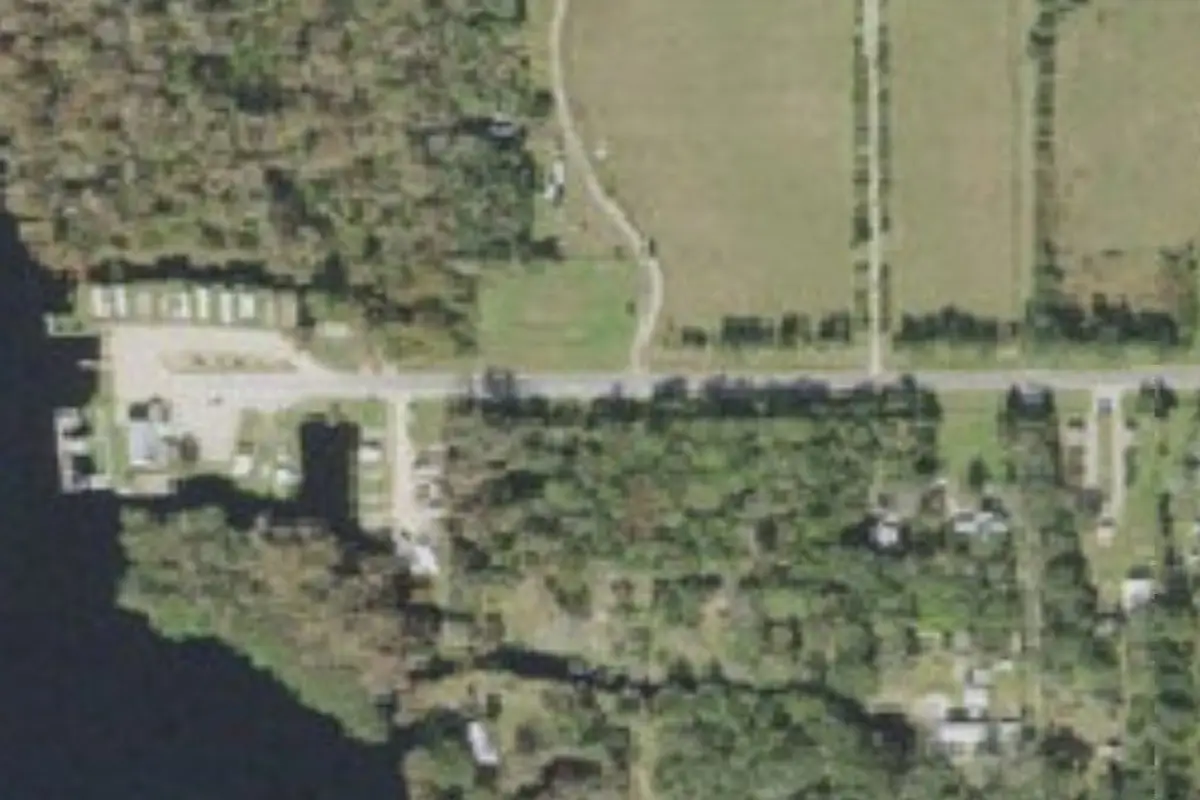 Aerial view of Bull Creek Campground