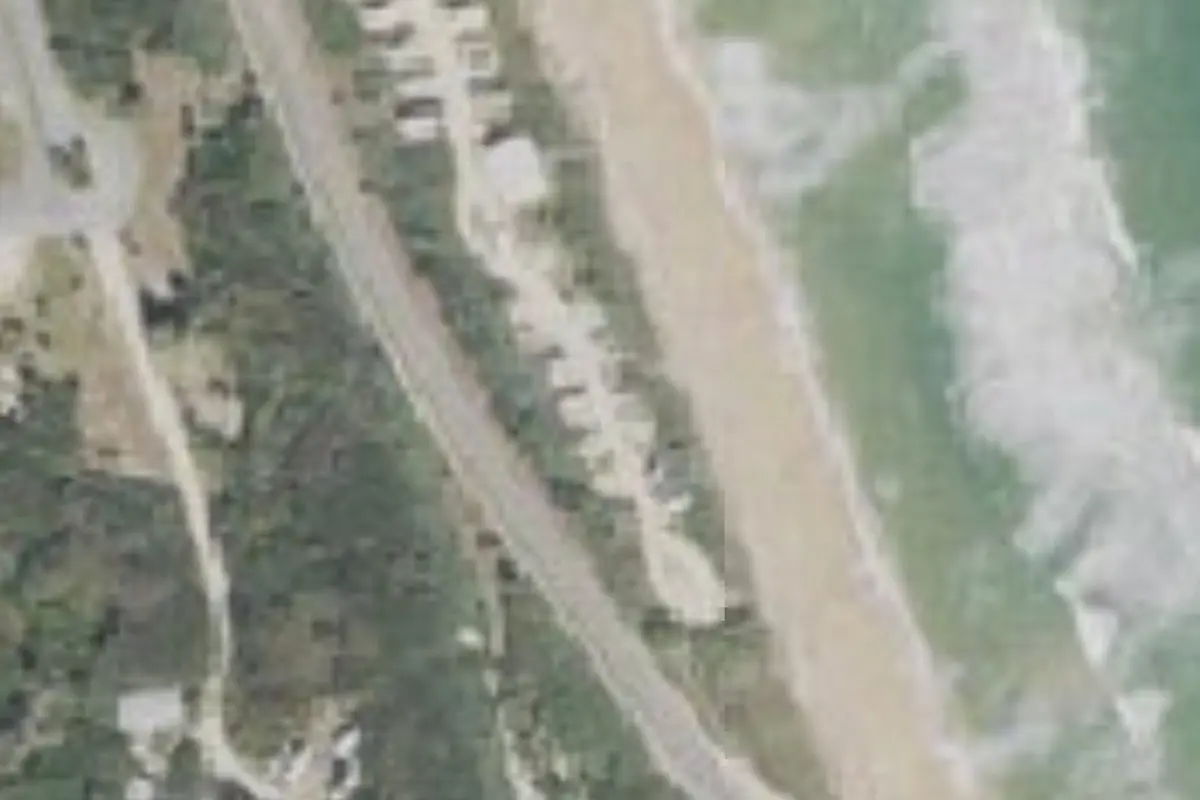 Aerial view of Gamble Rogers Memorial State Recreation Area at Flagler Beach