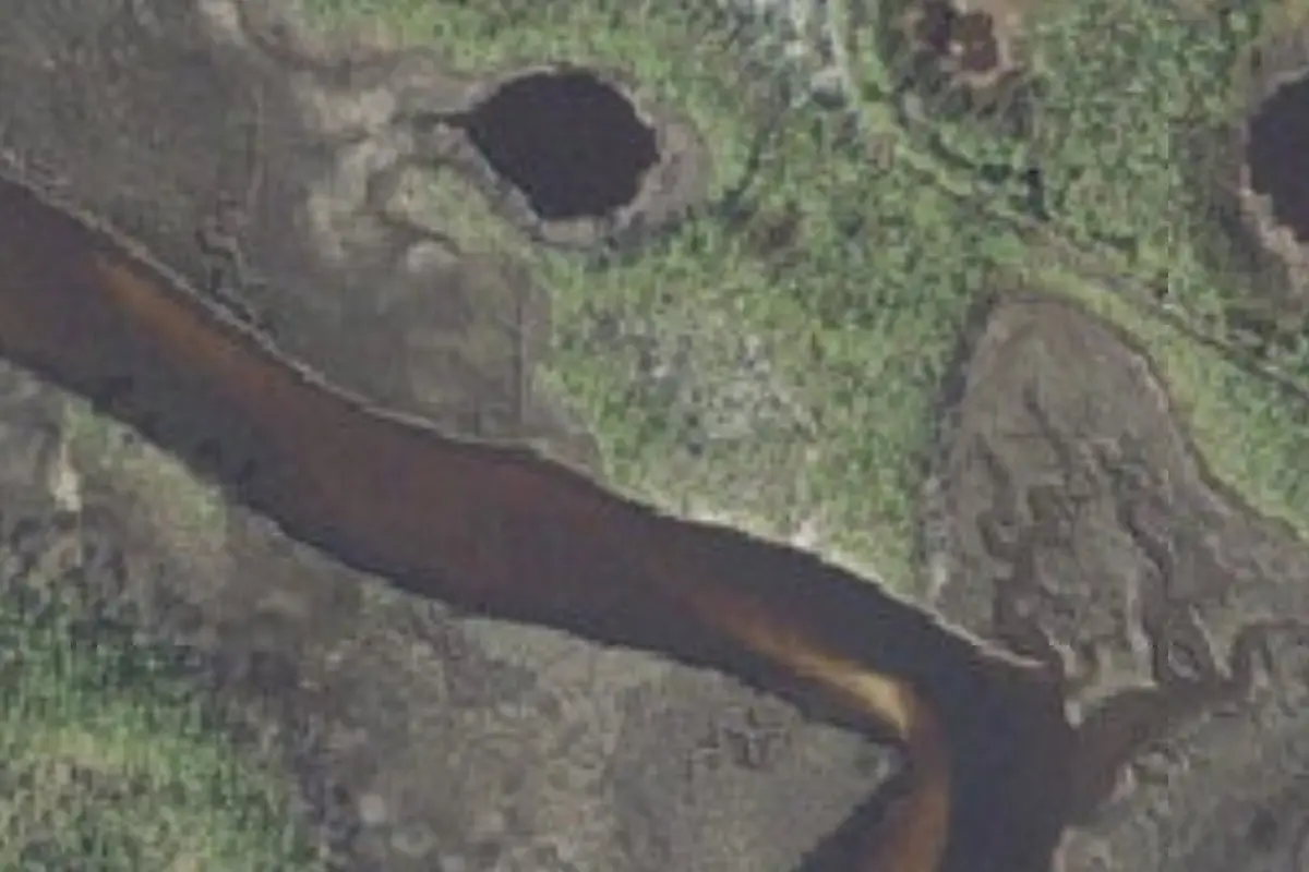 Aerial view of Bald Point State Park