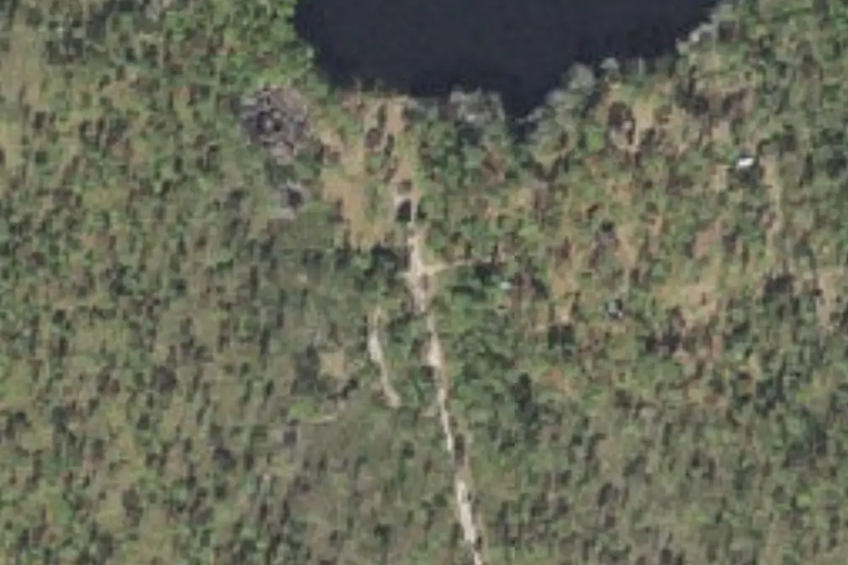 Aerial view of Wright Lake Campground