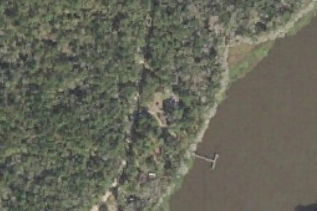 Aerial view of High Bluff Campground Lake Talquin State Forest