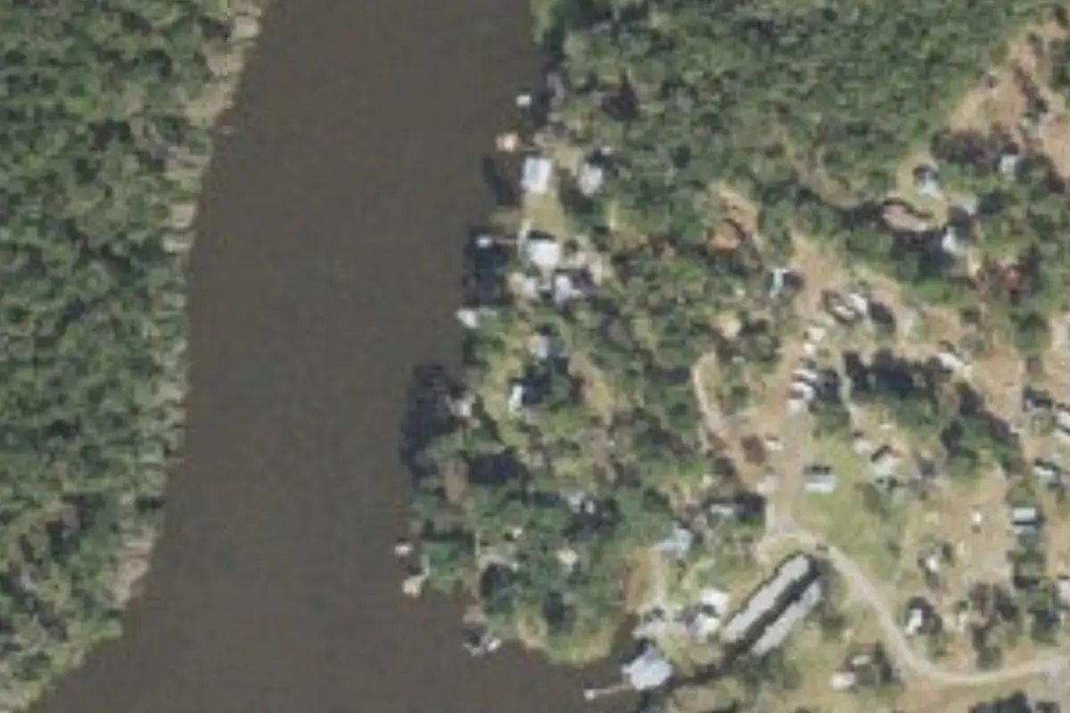 Aerial view of Ingram's Marina