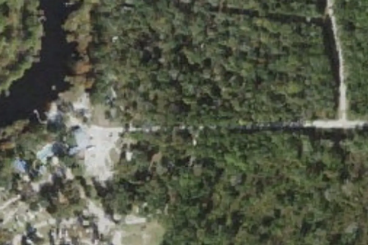 Aerial view of Strozers Campground