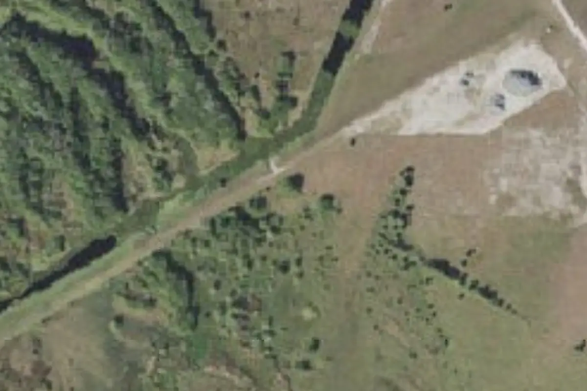 Aerial view of Paradise Run Campsite