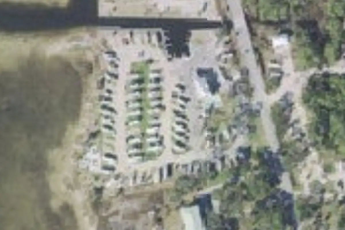 Aerial view of Presnell's Bayside Marina & RV Resort