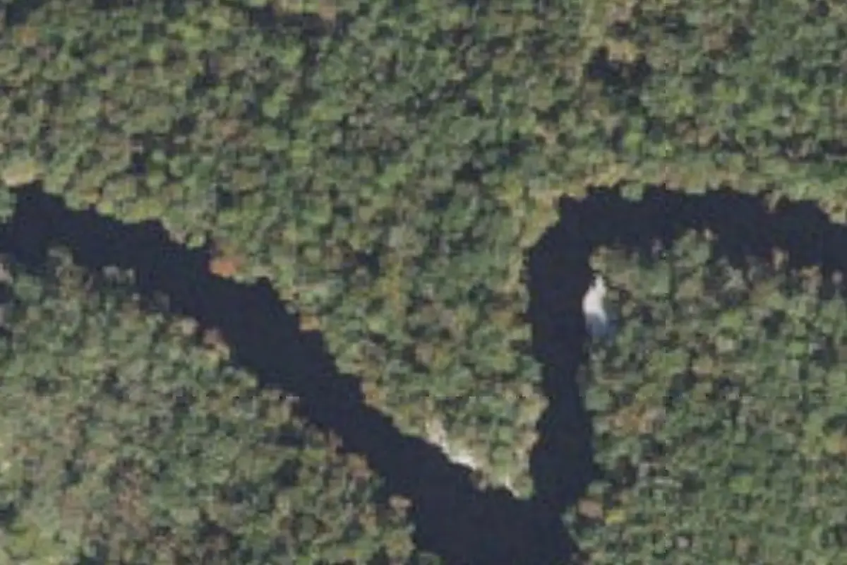 Aerial view of Holton Creek River Camp