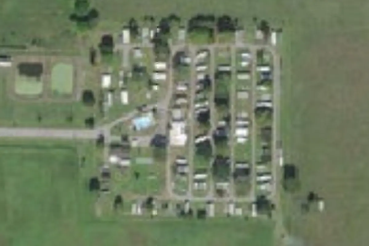 Aerial view of Clewiston Lake Okeechobee Campground