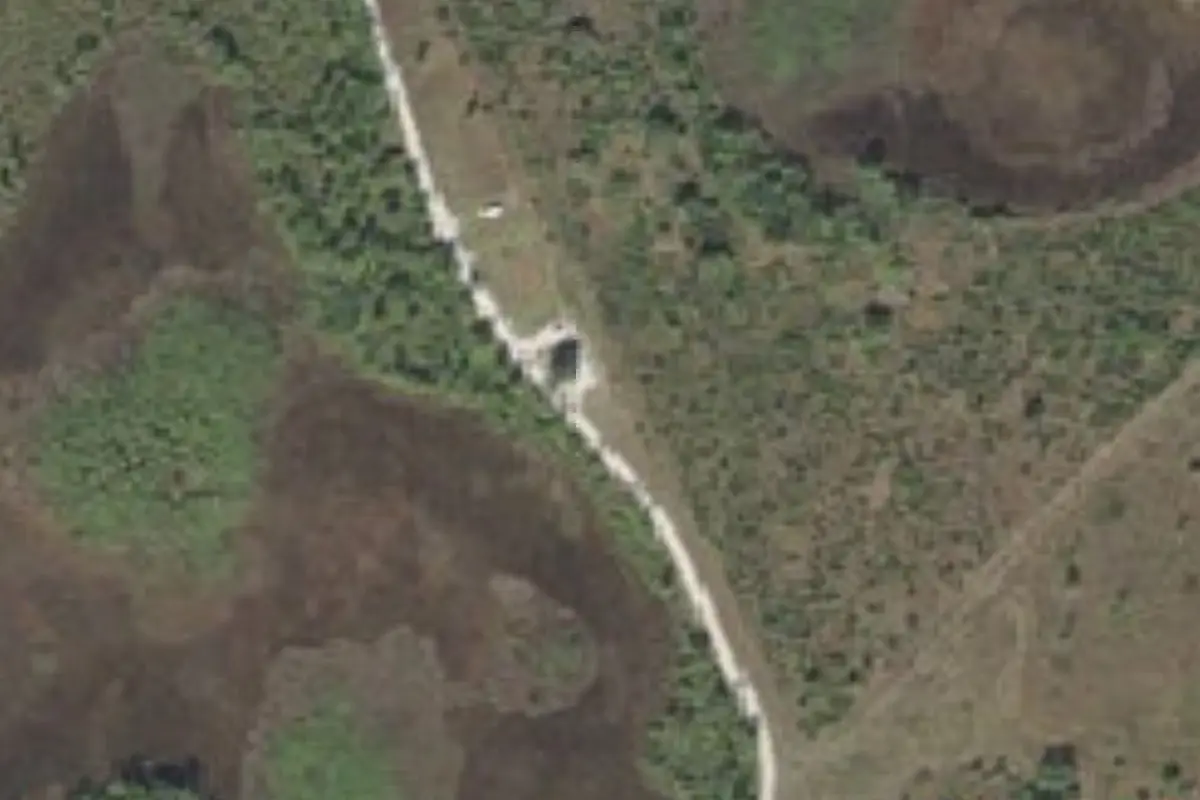 Aerial view of Okaloacoochee Slough State Forest primitive campsites