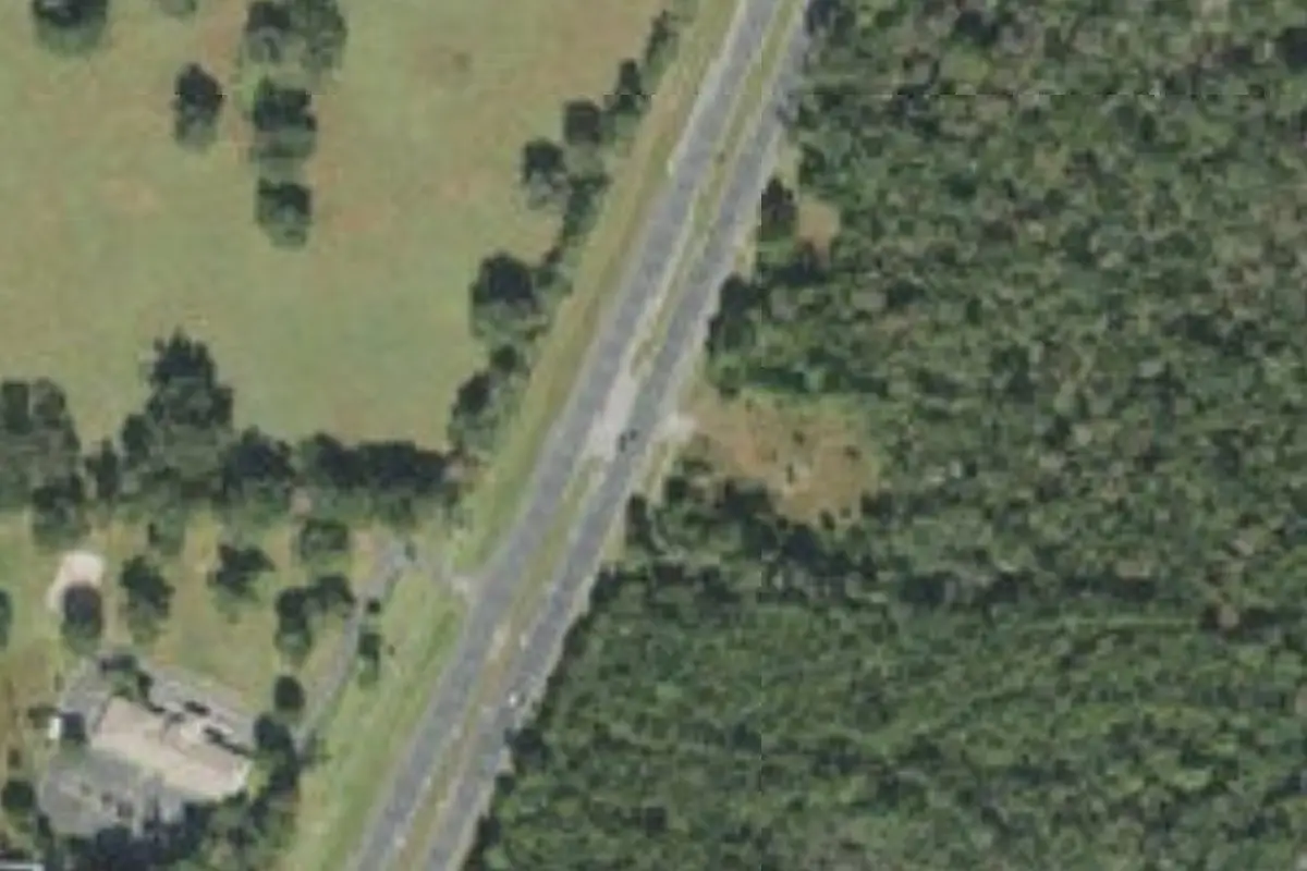 Aerial view of Big Tree Mobile Home Park