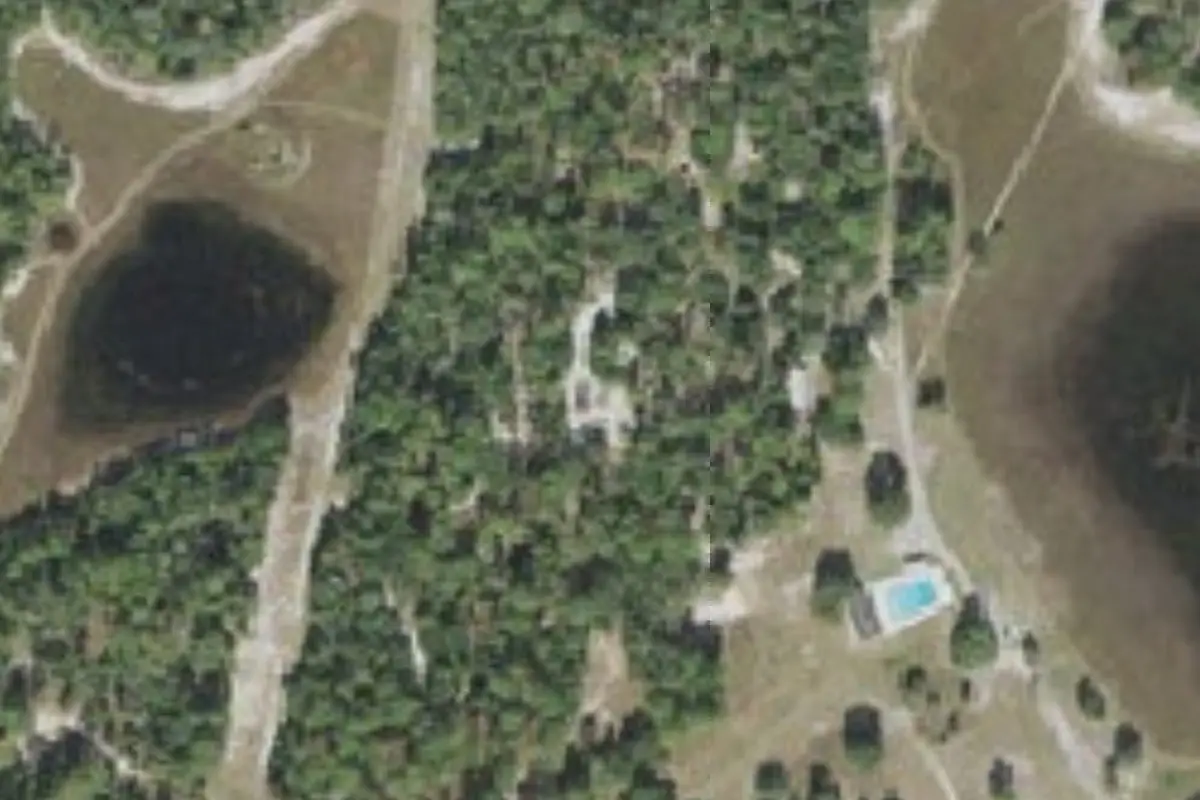 Aerial view of Black Bear Ridge (campsite 3), Sand Hill Scout Reservation