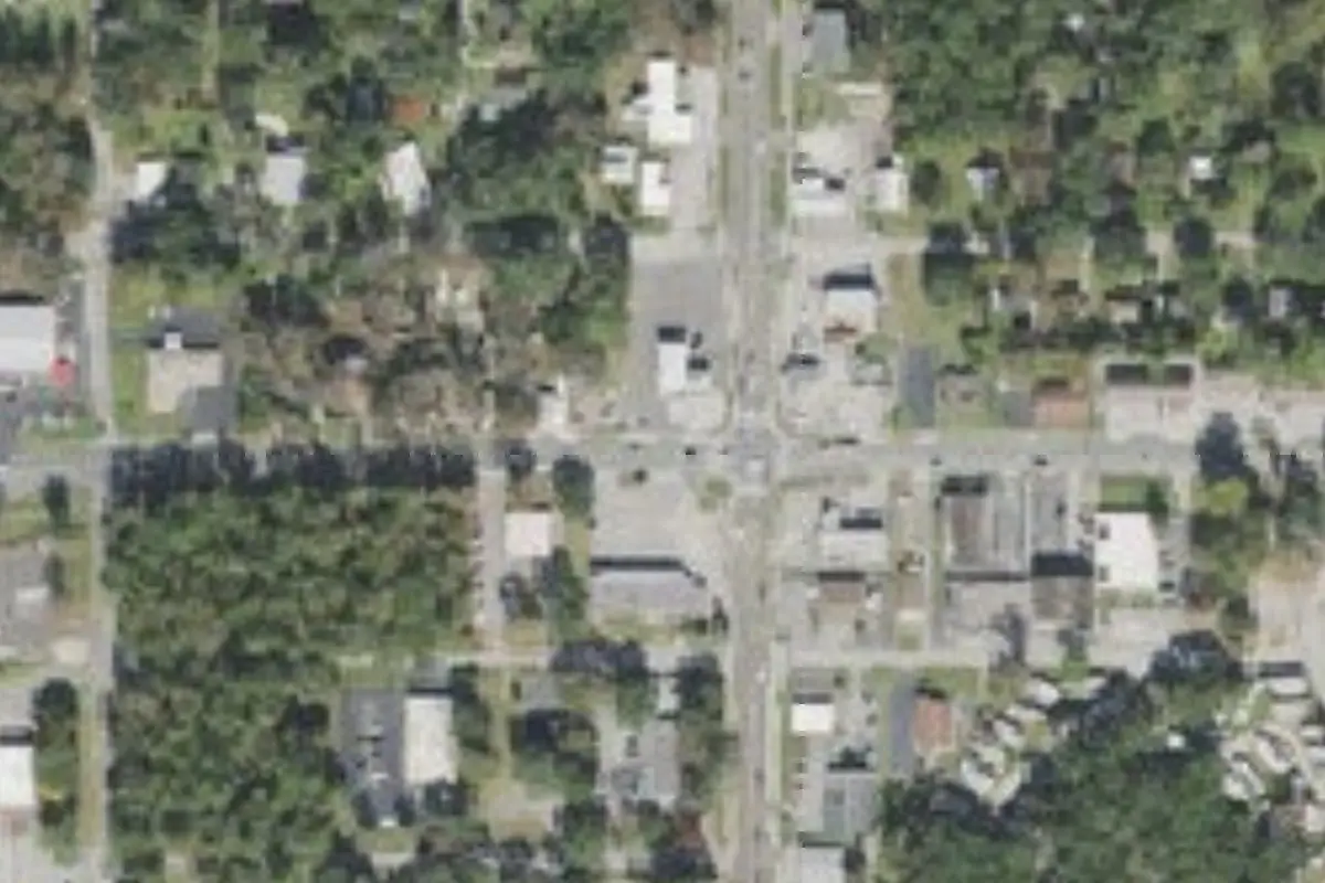 Aerial view of Breezy Oaks