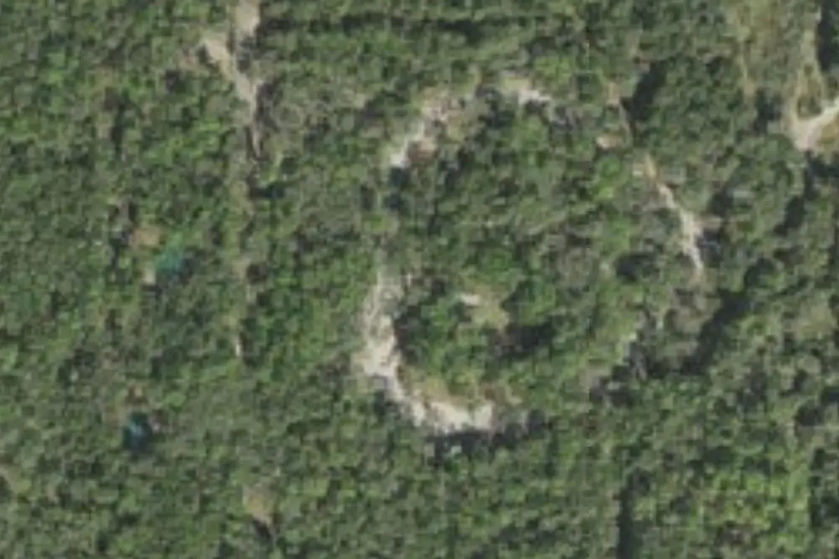 Aerial view of Buttgenbach Campground at Croom Motorcycle Area