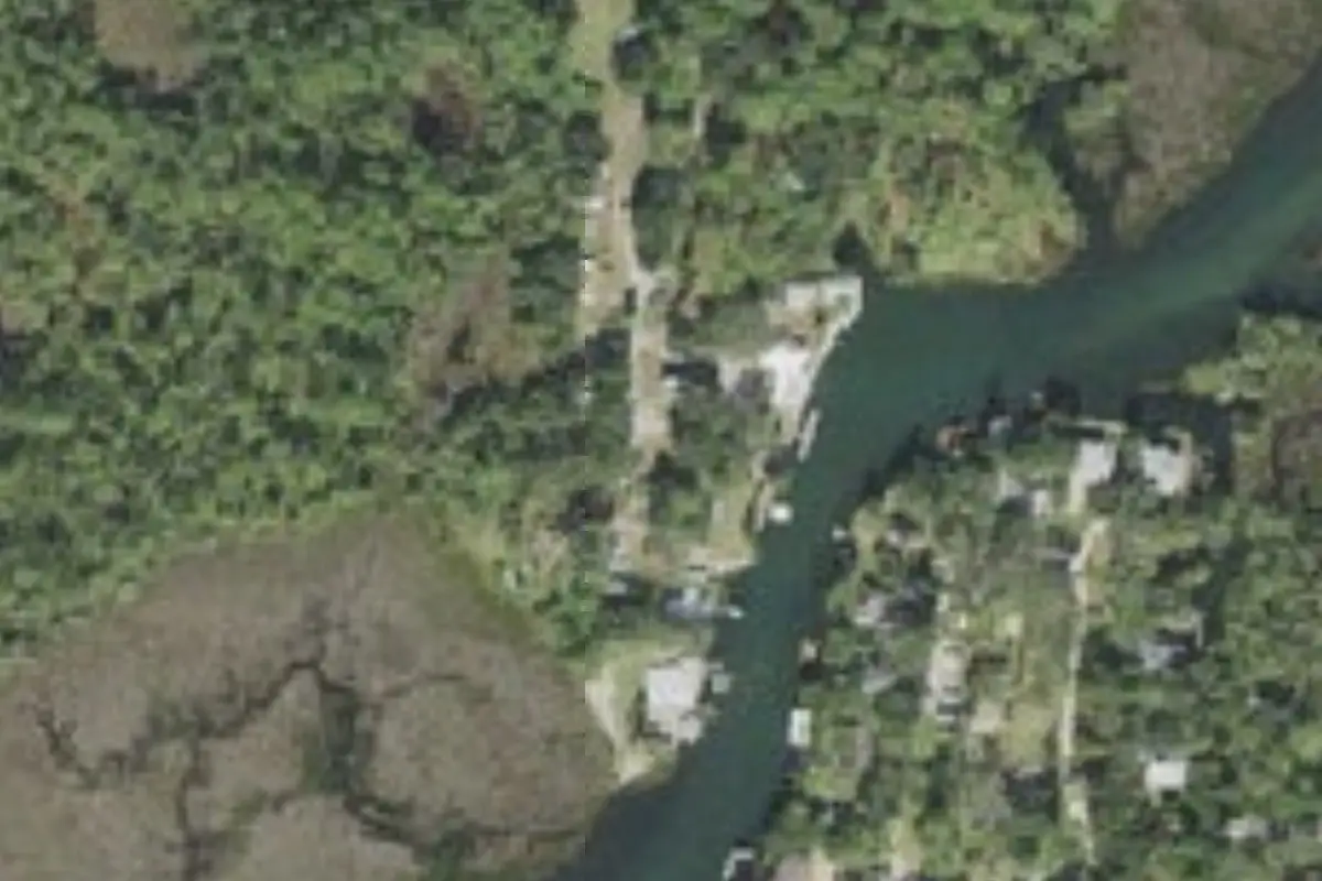 Aerial view of Mary's Fish Camp