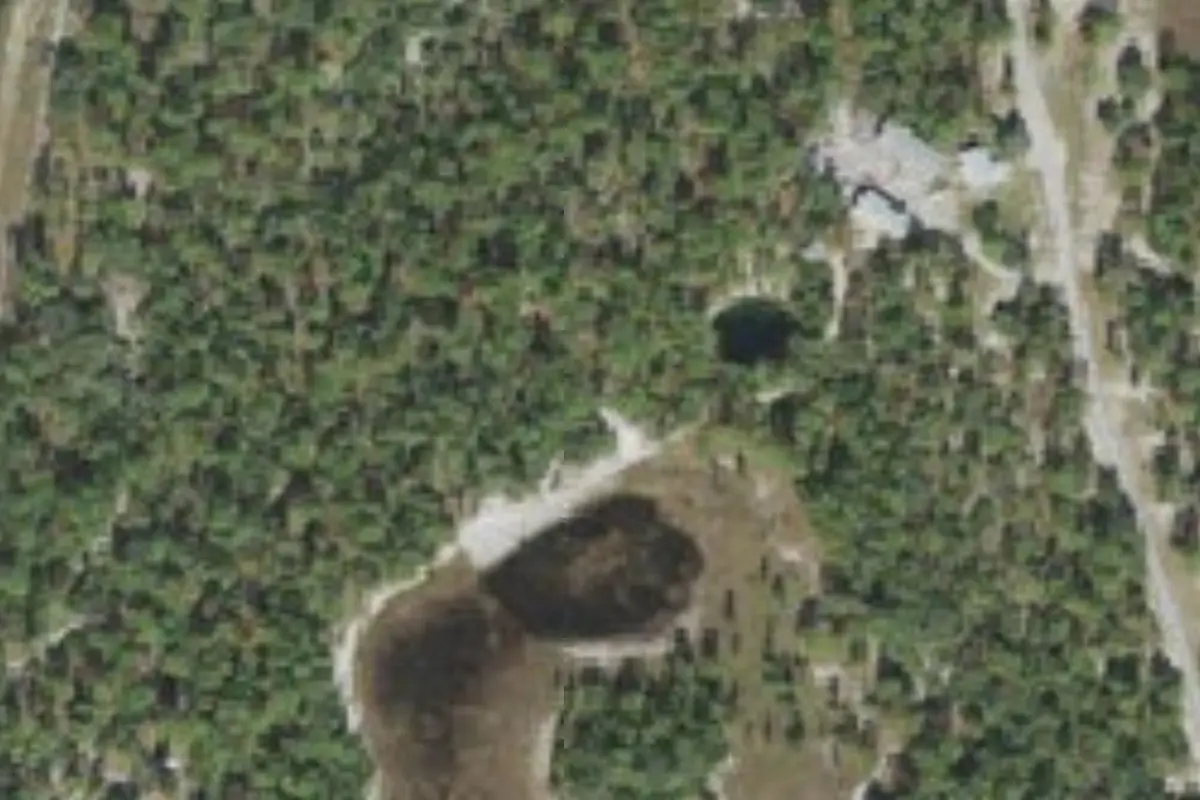 Aerial view of Outpost Camp