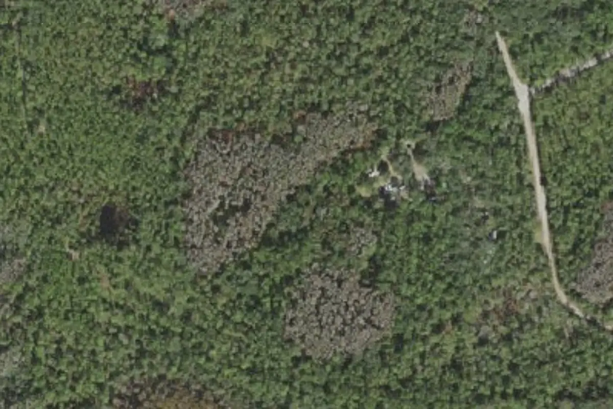 Aerial view of Pless Place Hunt Camp