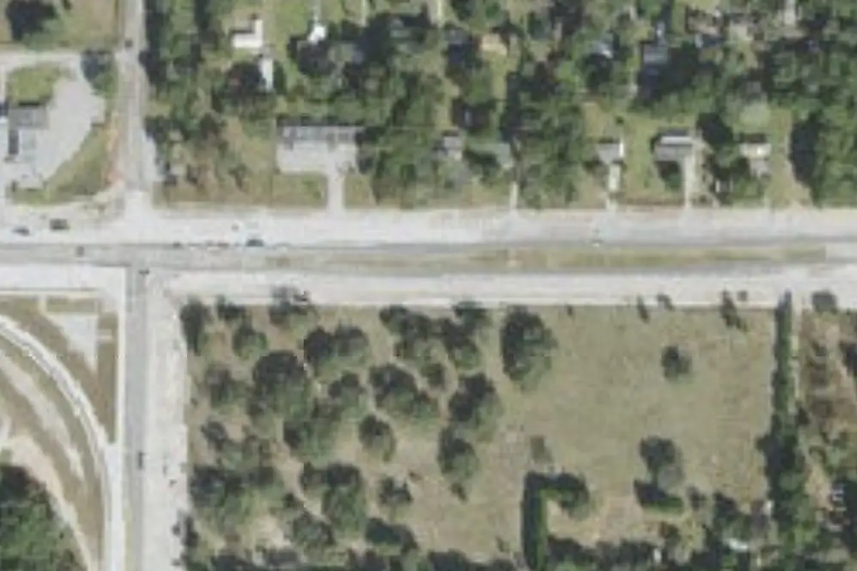 Aerial view of Ridge Manor Campground