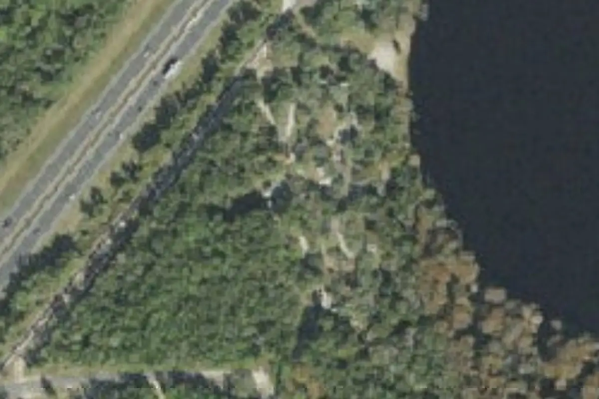 Aerial view of Silver Lake Campground