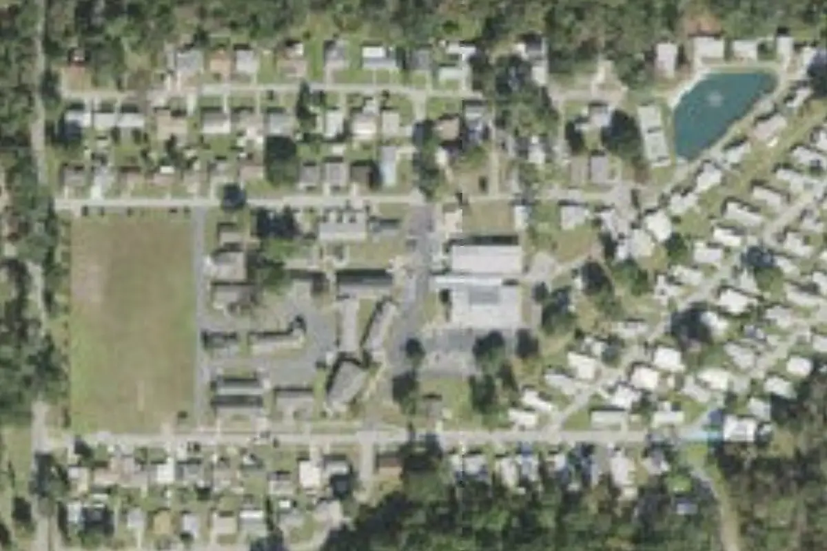 Aerial view of Wesleyan Village