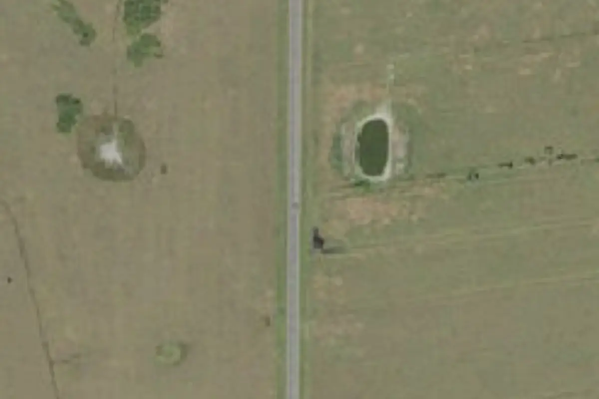 Aerial view of Hidden Acres Estates Mobile Home Park