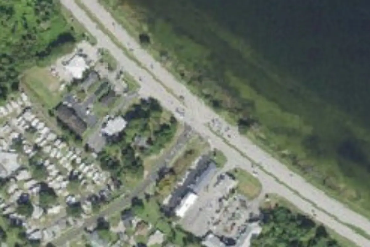 Aerial view of Highland Wheel Estates RV & Mobile Home Park