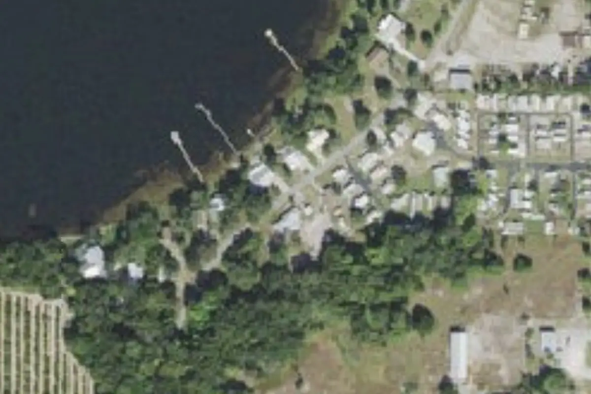 Aerial view of Lake Letta RV Park