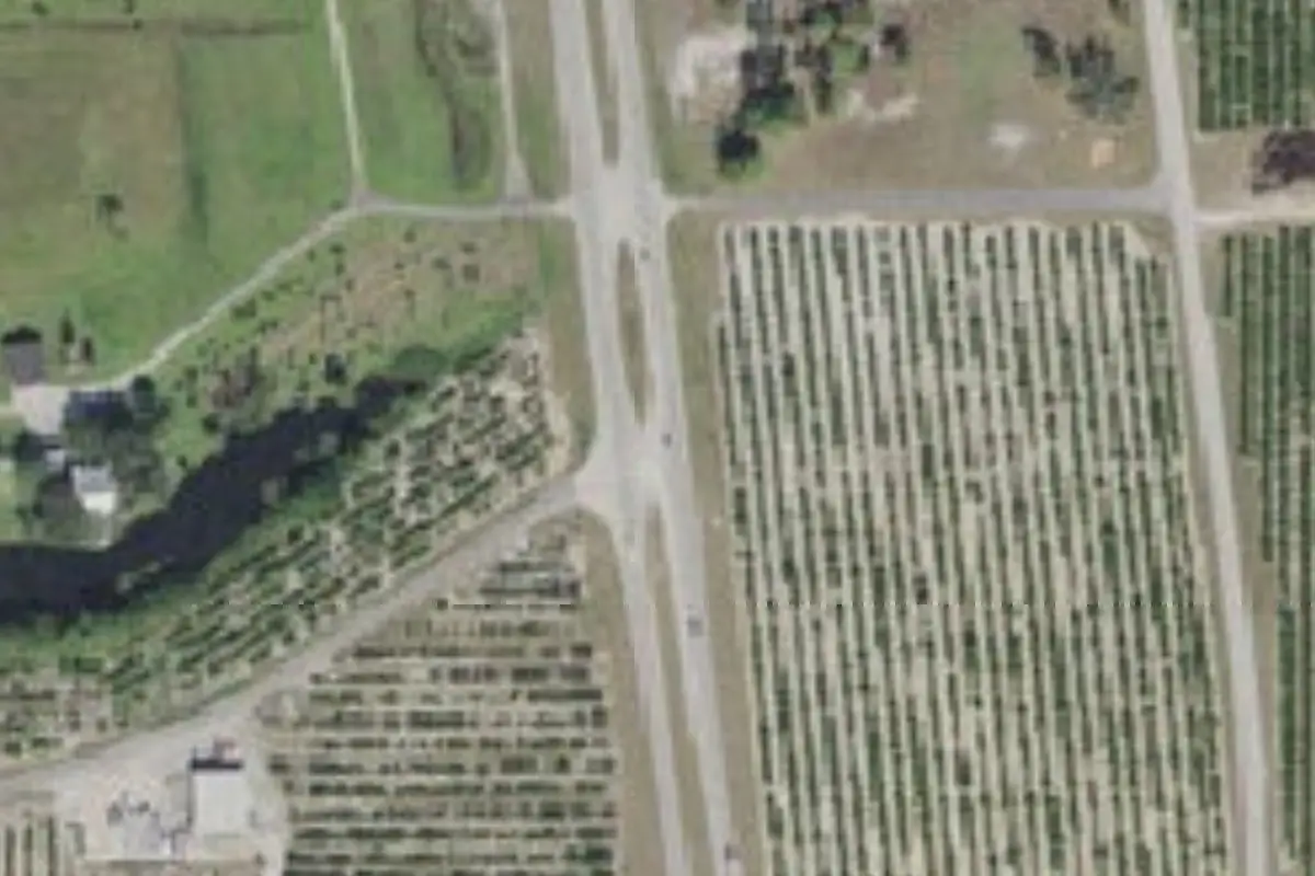 Aerial view of Lake Placid Campground