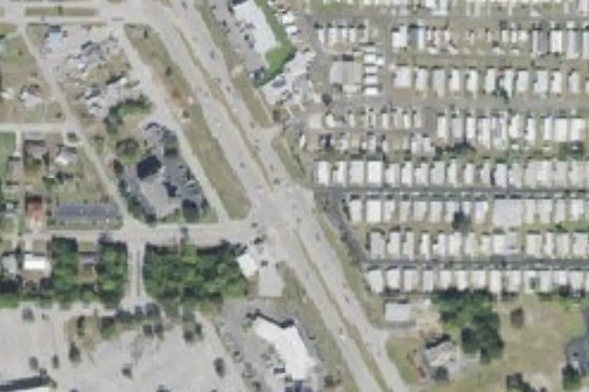 Aerial view of Sunny Pines MH & RV Park