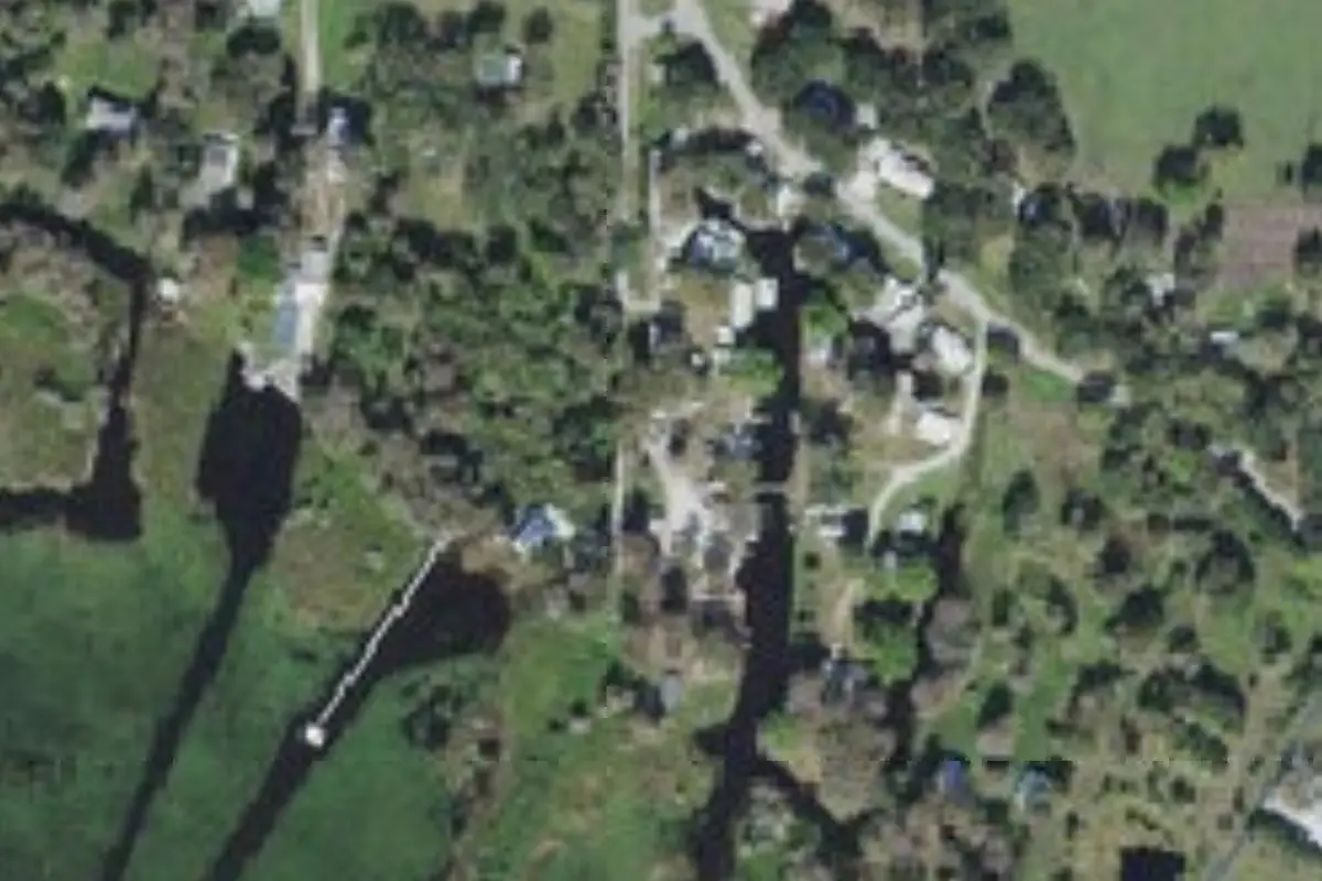 Aerial view of Trails End Fishing Resort
