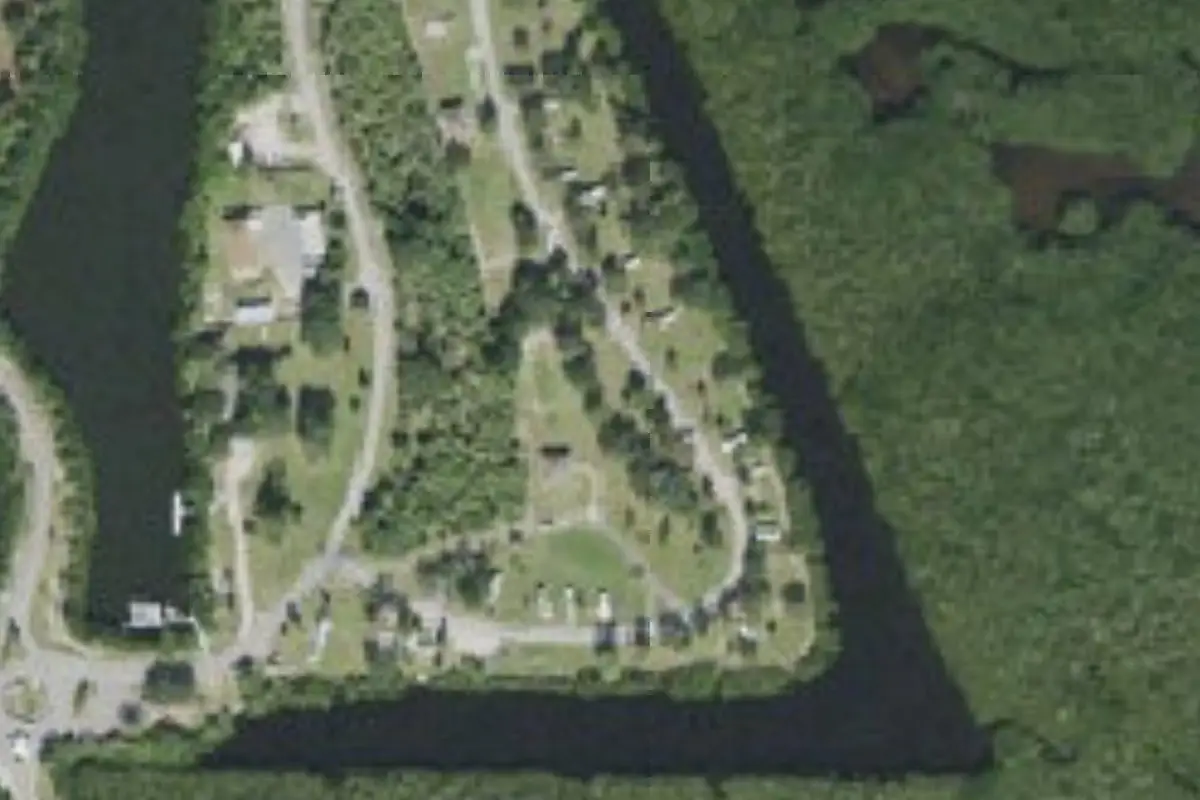 Aerial view of Backcountry campsites (3 sites)