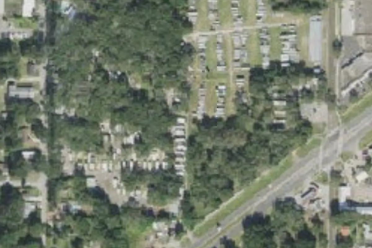 Aerial view of Happy Traveler RV Park