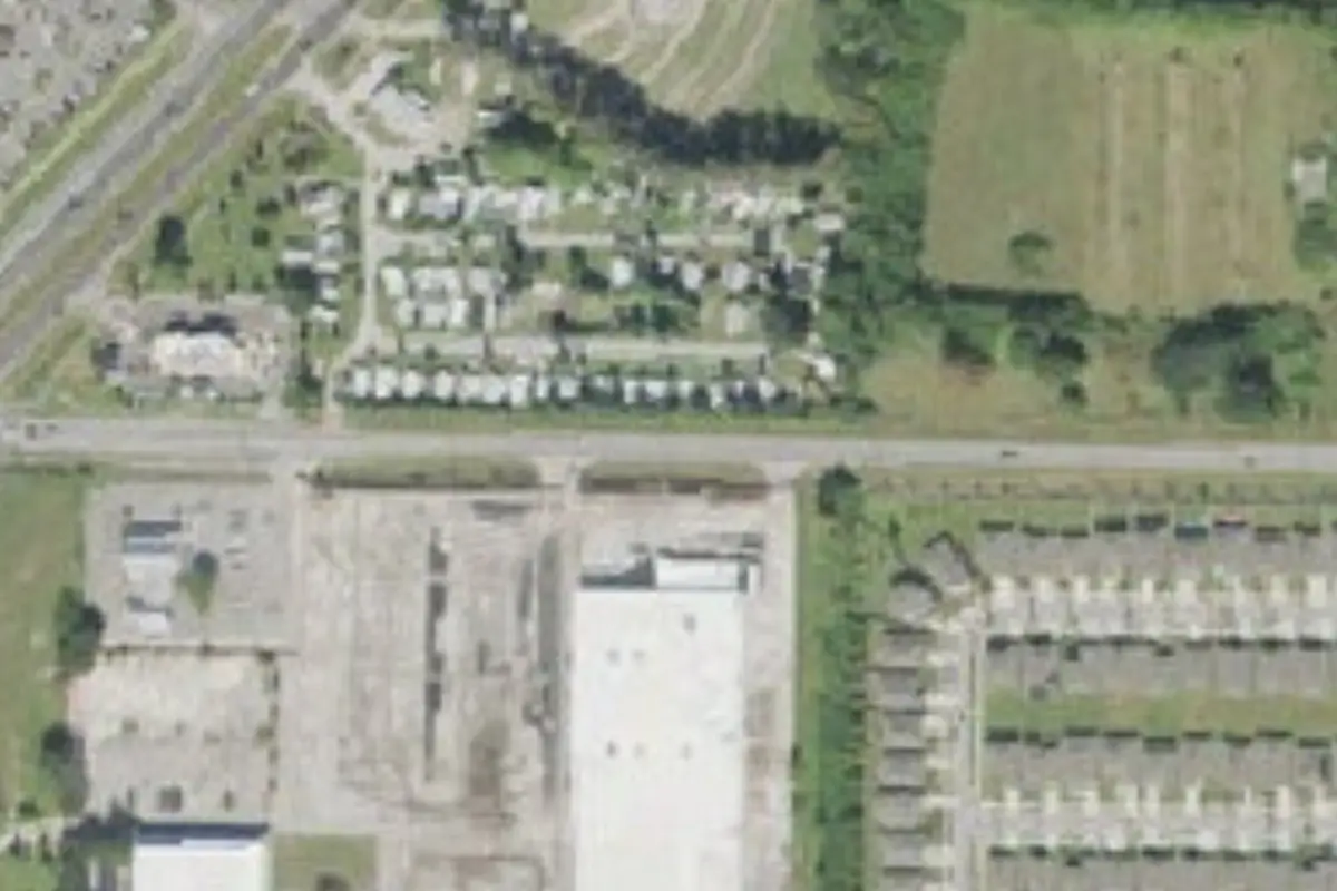 Aerial view of Holiday Palm RV Park