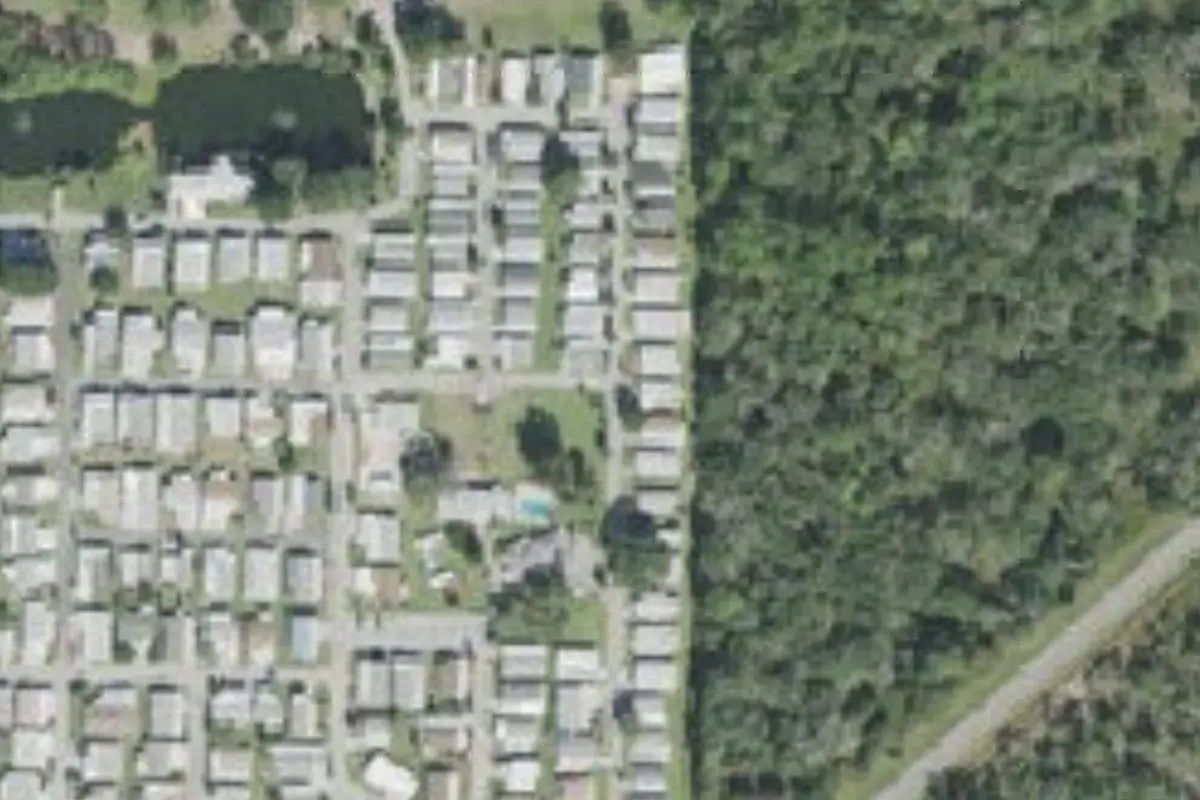 Aerial view of Little Manatee Springs