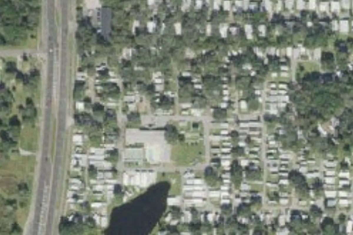 Aerial view of Rice Creek RV Resort