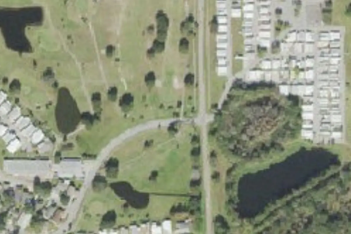 Aerial view of Silver Dollar RV Resort