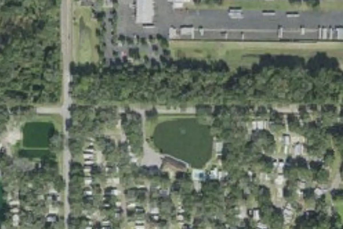 Aerial view of Southern Aire RV Resort