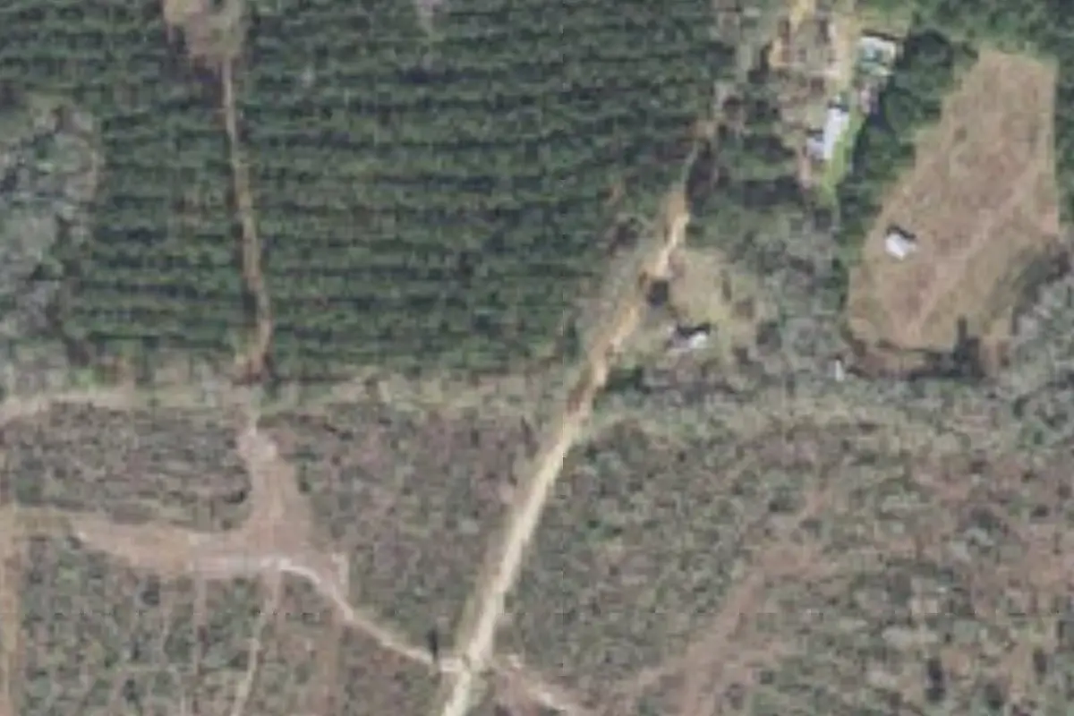 Aerial view of Lake Victor RV Park