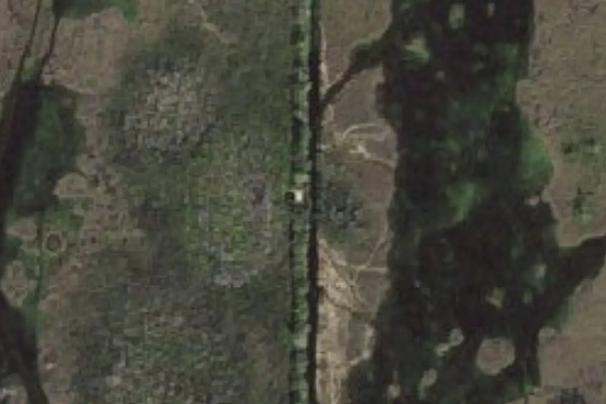 Aerial view of Blue Cypress Conservation Area campsites