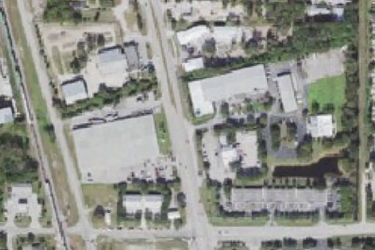 Aerial view of Indian River Habitat for Humanity - RV Care-A-Vanners