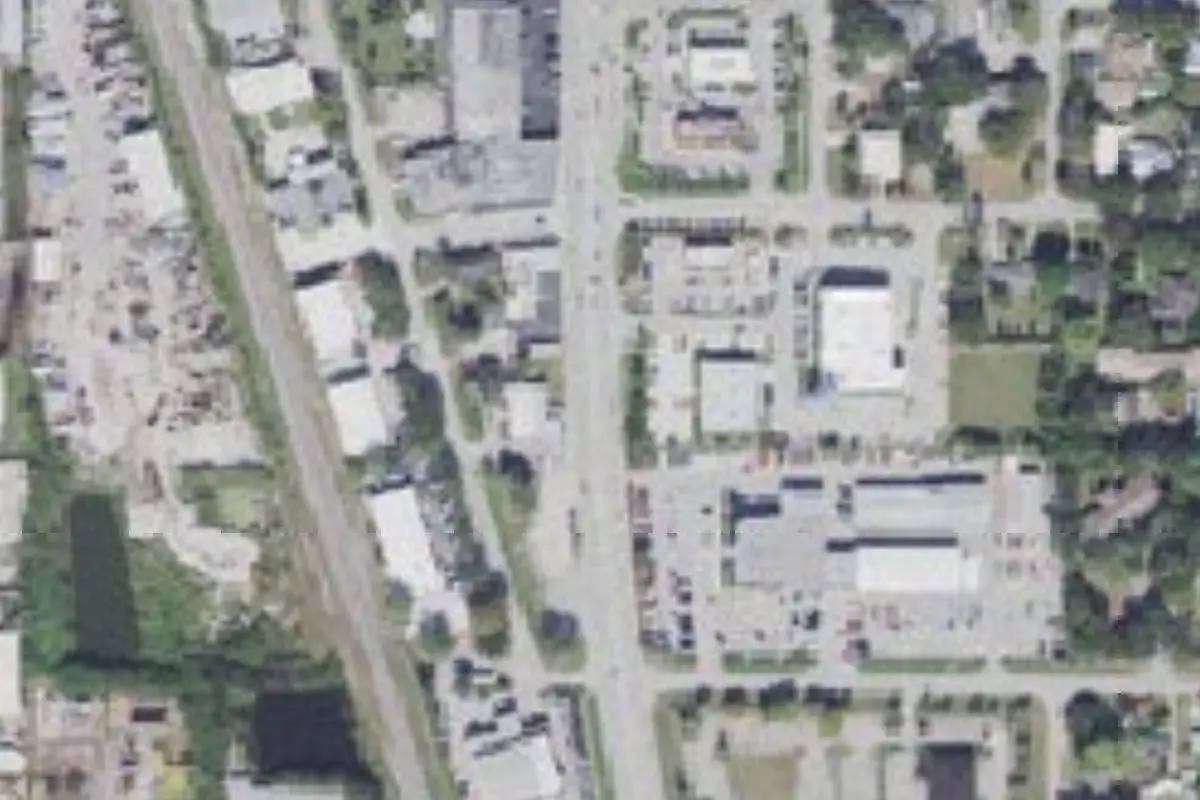 Aerial view of Tanglewood Village