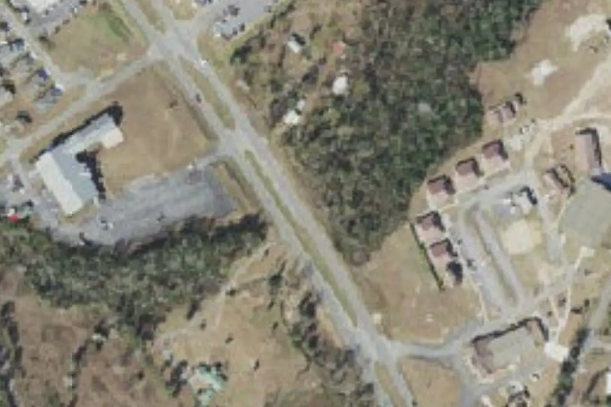 Aerial view of Evangel Worship Center