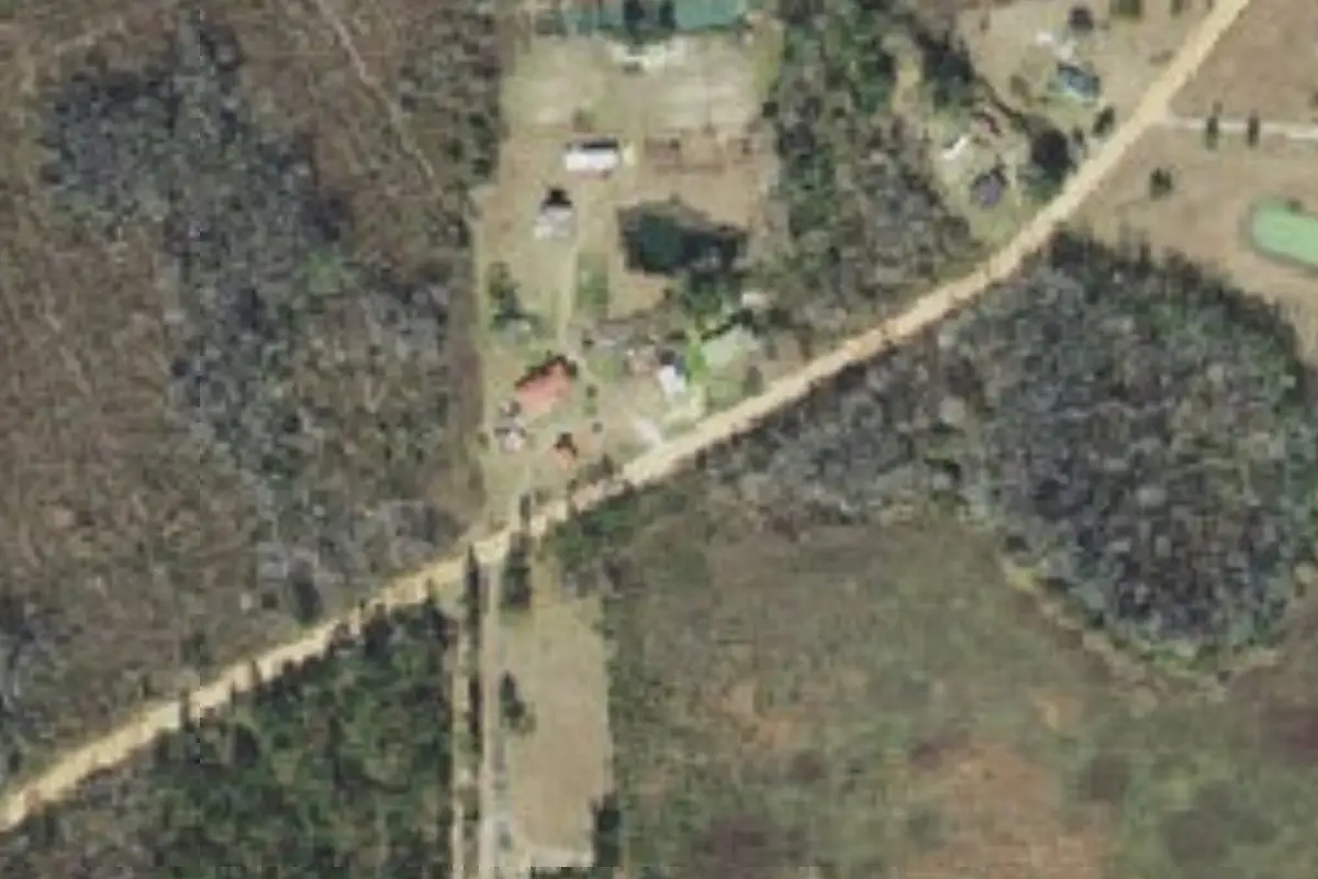 Aerial view of Hat Creek RV Park