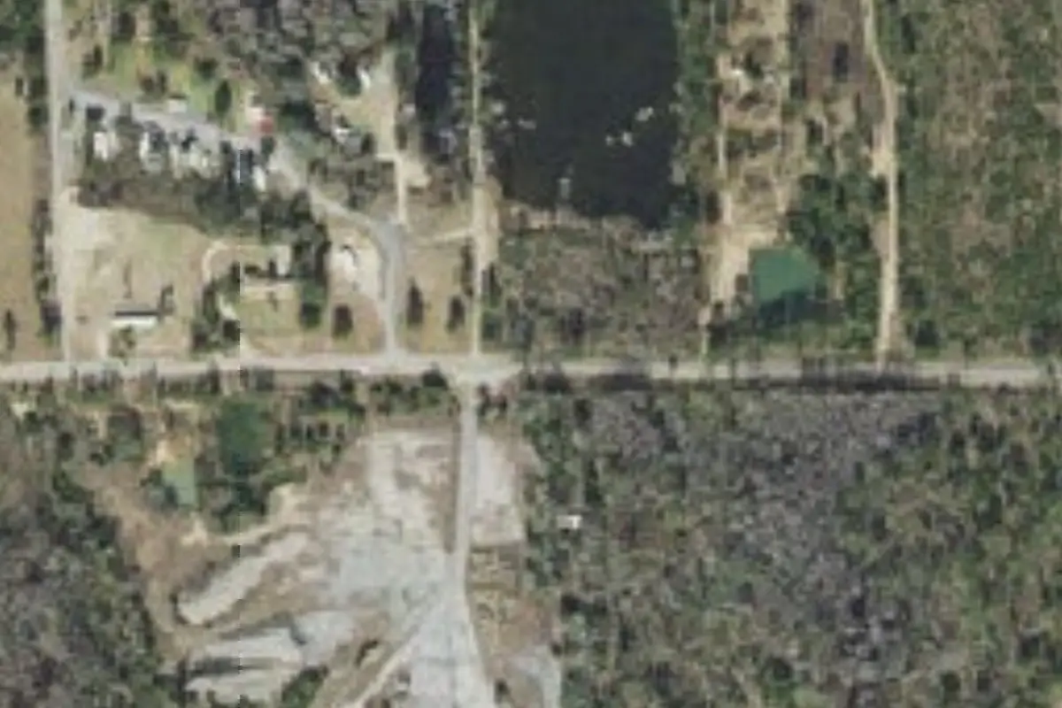 Aerial view of Hitchin' Post RV Park & Campground