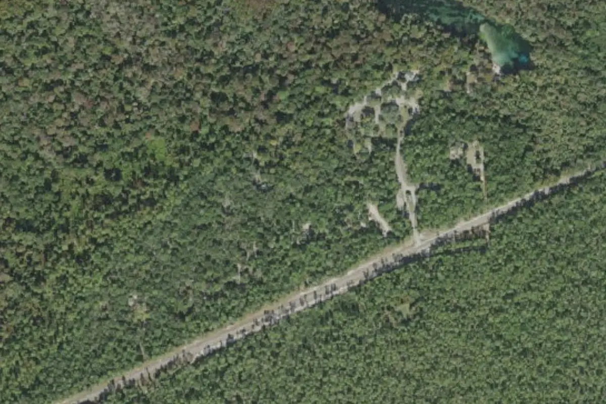 Aerial view of Alexander Springs Recreation Area