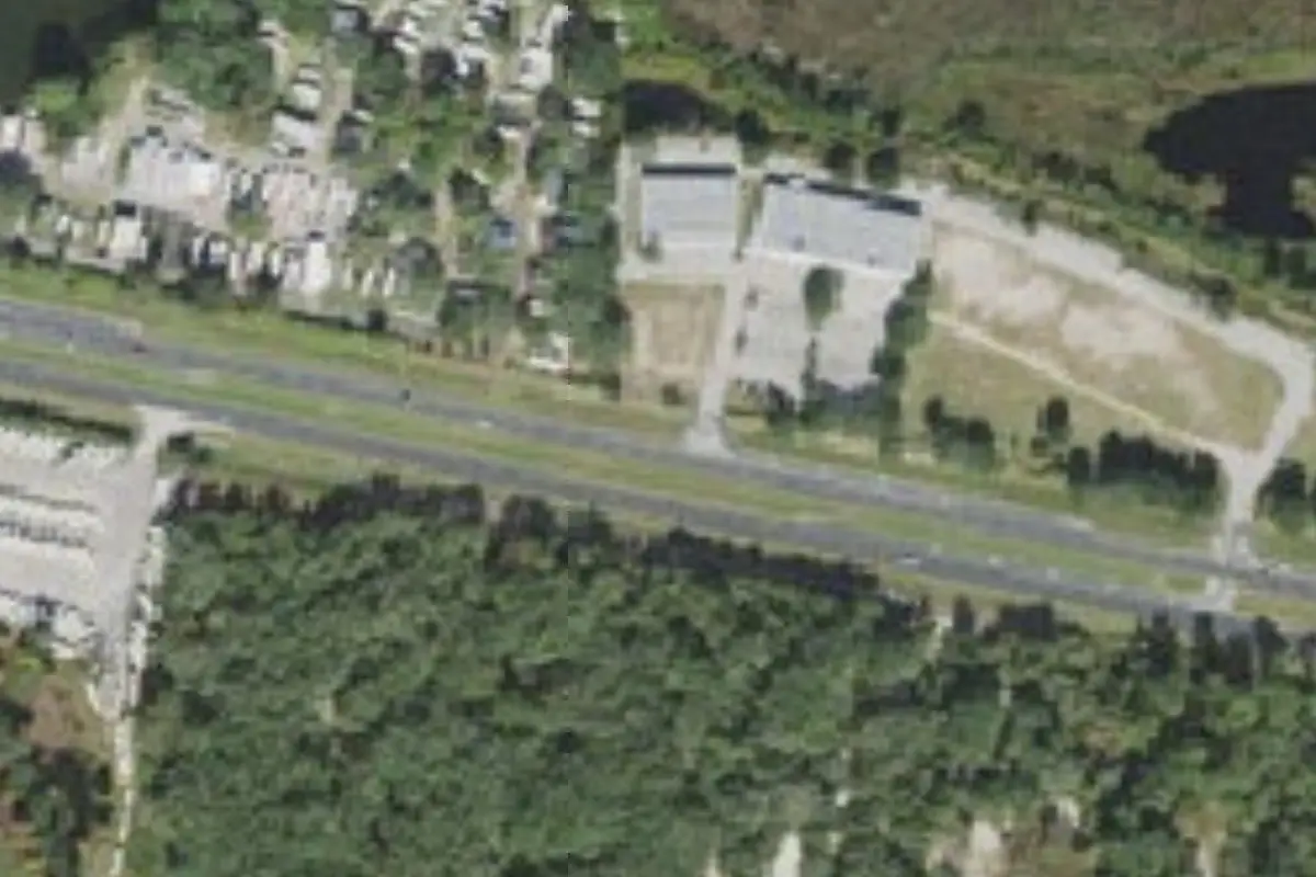 Aerial view of Bee's RV Resort