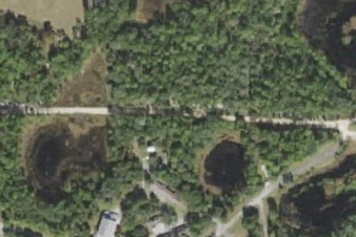 Aerial view of Camp Boggy Creek