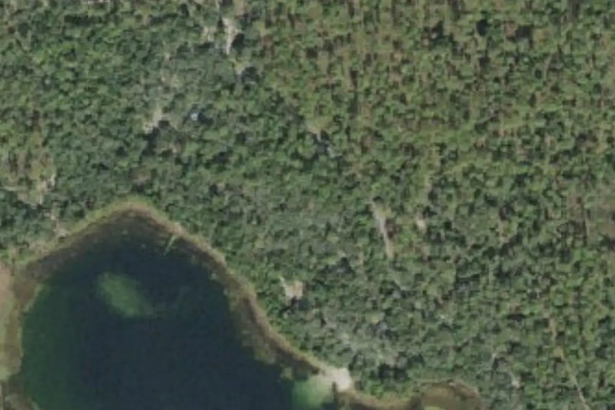 Aerial view of Clearwater Lake Recreation Area